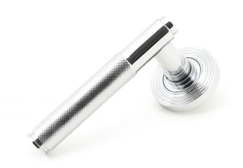 Click Here To Enlarge This Photo Of 49999 From The Anvil Polished Chrome Brompton Lever on Rose Set &lpar;Beehive&rpar; - Unsprung