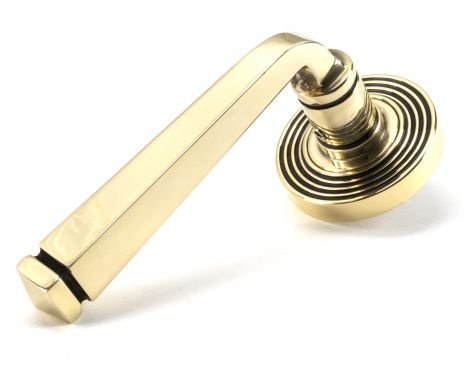Click Here To Enlarge This Photo Of 45613 From The Anvil Aged Brass Avon Round Lever on Rose Set &lpar;Beehive&rpar;