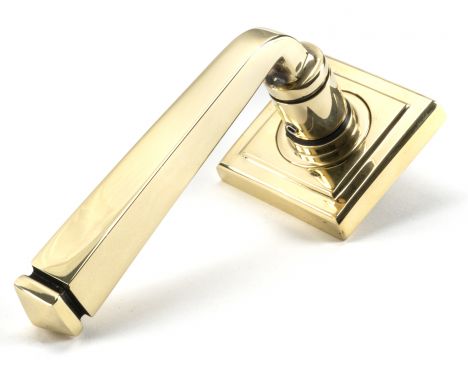 Click Here To Enlarge This Photo Of 45614 From The Anvil Aged Brass Avon Round Lever on Rose Set &lpar;Square&rpar;