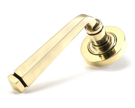 Click Here To Enlarge This Photo Of 49945 From The Anvil Aged Brass Avon Round Lever on Rose Set &lpar;Plain&rpar; - Unsprung