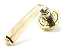49946 From The Anvil Aged Brass Avon Round Lever on Rose Set &lpar;Art Deco&rpar; - Unsprung