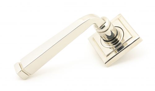 Click Here To Enlarge This Photo Of 49956 From The Anvil Polished Nickel Avon Round Lever on Rose Set &lpar;Square&rpar; - Unsprung