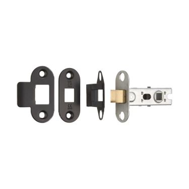 Click Here To Enlarge This Photo Of BTL25MB&sol;R - Carlisle Brass Eurospec 64mm CE Tubular Mortice Latch &lpar;Radius&rpar; Matt Black