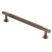 FTD710CAB - Carlisle Brass Fingertip Design 'Lines' Pull Handle 190mm &lpar;160mm c&sol;c&rpar; Antique Brass