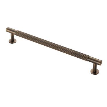 Click Here To Enlarge This Photo Of FTD710EAB - Carlisle Brass Fingertip Design 'Lines' Pull Handle 274mm &lpar;224mm c&sol;c&rpar; Antique Brass