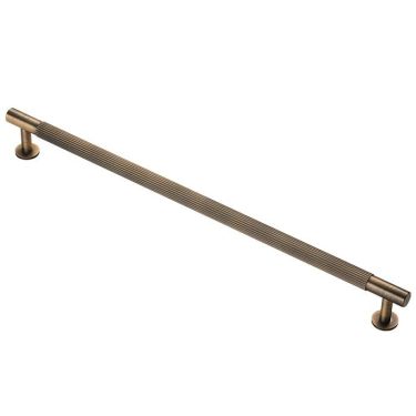 Click Here To Enlarge This Photo Of FTD710HAB - Carlisle Brass Fingertip Design 'Lines' Pull Handle 370mm &lpar;320mm c&sol;c&rpar; Antique Brass