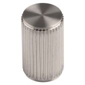 FTD712SN - Carlisle Brass Fingertip Design 'Lines' Knob 18mm dia &lpar;30mm projection&rpar; Satin Nickel