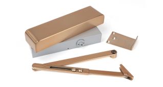 50112 From The Anvil Polished Bronze Size 2-5 Overhead Door Closer & Cover