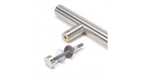 Click Here To Enlarge This Photo Of 50225 From The Anvil Satin SS &lpar;316&rpar; 600mm T Bar Handle Bolt Fix 32mm dia&period;