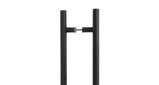 50259 From The Anvil Matt Black SS &lpar;316&rpar; 900mm T Bar Handle B2B Fix 32mm dia&period;
