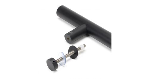 Click Here To Enlarge This Photo Of 50264 From The Anvil Matt Black SS &lpar;316&rpar; 1500mm T Bar Handle Bolt Fix 32mm dia&period;