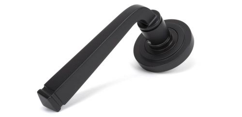 Click Here To Enlarge This Photo Of 50058 From The Anvil Aged Bronze Avon Round Lever on Rose Set &lpar;Art Deco&rpar; - Unsprung