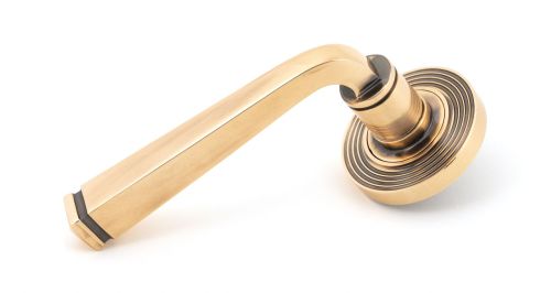 Click Here To Enlarge This Photo Of 46095 From The Anvil Polished Bronze Avon Round Lever on Rose Set &lpar;Beehive&rpar;