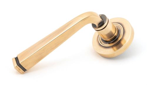 Click Here To Enlarge This Photo Of 50061 From The Anvil Polished Bronze Avon Round Lever on Rose Set &lpar;Plain&rpar; - Unsprung