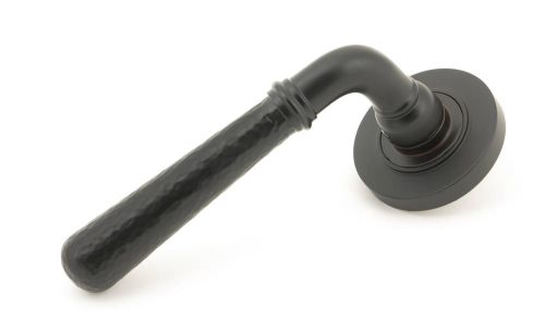Click Here To Enlarge This Photo Of 46081 From The Anvil Aged Bronze Hammered Newbury Lever on Rose Set &lpar;Plain&rpar;