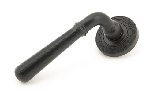 Click Here To Enlarge This Photo Of 46083 From The Anvil Aged Bronze Hammered Newbury Lever on Rose Set &lpar;Beehive&rpar;