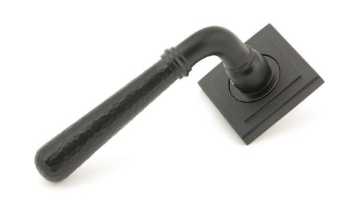 Click Here To Enlarge This Photo Of 50052 From The Anvil Aged Bronze Hammered Newbury Lever on Rose Set &lpar;Square&rpar; - Unsprung