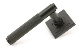 50102 From The Anvil Aged Bronze Brompton Lever on Rose Set &lpar;Square&rpar; - Unsprung