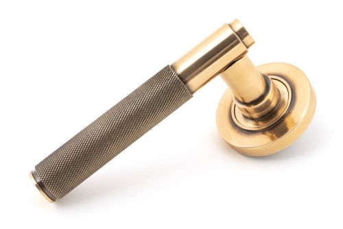 Click Here To Enlarge This Photo Of 46101 From The Anvil Polished Bronze Brompton Lever on Rose Set &lpar;Plain&rpar;