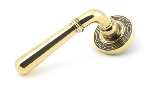 Click Here To Enlarge This Photo Of 45757 From The Anvil Aged Brass Newbury Lever on Rose Set &lpar;Beehive&rpar;