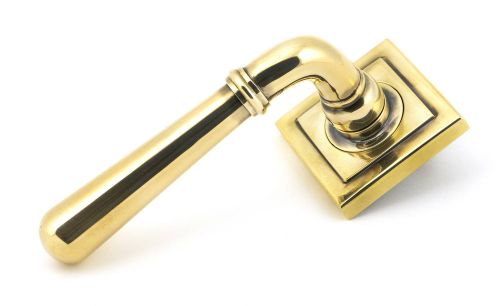 Click Here To Enlarge This Photo Of 45758 From The Anvil Aged Brass Newbury Lever on Rose Set &lpar;Square&rpar;
