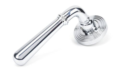 Click Here To Enlarge This Photo Of 46055 From The Anvil Polished Chrome Newbury Lever on Rose Set &lpar;Beehive&rpar;