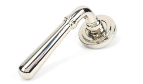 50026 From The Anvil Polished Nickel Newbury Lever on Rose Set &lpar;Art Deco&rpar; - Unsprung