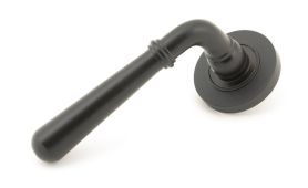 46061 From The Anvil Aged Bronze Newbury Lever on Rose Set &lpar;Plain&rpar;