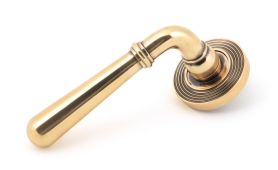 46067 From The Anvil Polished Bronze Newbury Lever on Rose Set &lpar;Beehive&rpar;