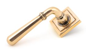 46068 From The Anvil Polished Bronze Newbury Lever on Rose Set &lpar;Square&rpar;
