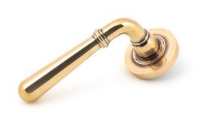 50033 From The Anvil Polished Bronze Newbury Lever on Rose Set &lpar;Plain&rpar; - Unsprung