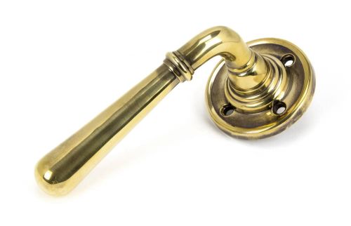 Click Here To Enlarge This Photo Of 50091 From The Anvil Aged Brass Newbury Lever on Rose Set - Unsprung