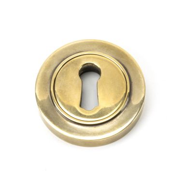 Click Here To Enlarge This Photo Of 45683 From The Anvil Aged Brass Round Escutcheon &lpar;Plain&rpar;