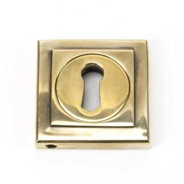 Click Here To Enlarge This Photo Of 45686 From The Anvil Aged Brass Round Escutcheon &lpar;Square&rpar;