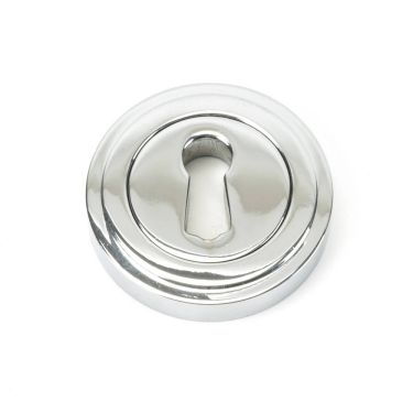 Click Here To Enlarge This Photo Of 45688 From The Anvil Polished Chrome Round Escutcheon &lpar;Art Deco&rpar;