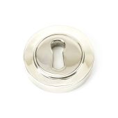 45691 From The Anvil Polished Nickel Round Escutcheon &lpar;Plain&rpar;