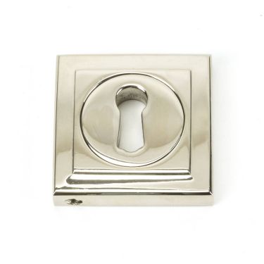 Click Here To Enlarge This Photo Of 45694 From The Anvil Polished Nickel Round Escutcheon &lpar;Square&rpar;