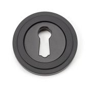 46114 From The Anvil Aged Bronze Round Escutcheon &lpar;Art Deco&rpar;