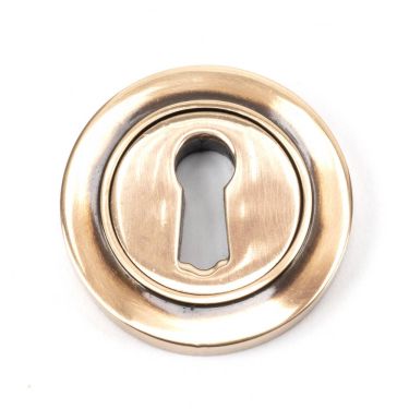 Click Here To Enlarge This Photo Of 46117 From The Anvil Polished Bronze Round Escutcheon &lpar;Plain&rpar;