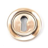 46117 From The Anvil Polished Bronze Round Escutcheon &lpar;Plain&rpar;