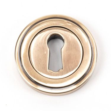 Click Here To Enlarge This Photo Of 46118 From The Anvil Polished Bronze Round Escutcheon &lpar;Art Deco&rpar;