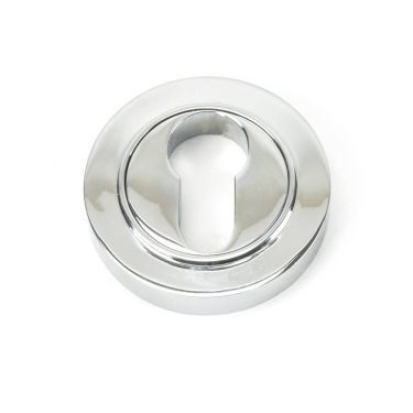 Click Here To Enlarge This Photo Of 45711 From The Anvil Polished Chrome Round Euro Escutcheon &lpar;Plain&rpar;