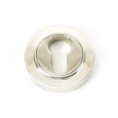 45715 From The Anvil Polished Nickel Round Euro Escutcheon &lpar;Plain&rpar;