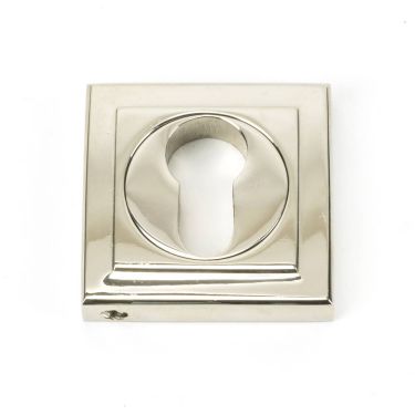 Click Here To Enlarge This Photo Of 45718 From The Anvil Polished Nickel Round Euro Escutcheon &lpar;Square&rpar;