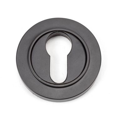 Click Here To Enlarge This Photo Of 46121 From The Anvil Aged Bronze Round Euro Escutcheon &lpar;Plain&rpar;