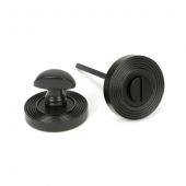 46107 From The Anvil Aged Bronze Round Thumbturn Set &lpar;Beehive&rpar;