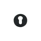 ZPZ001-OMB - Zoo Hardware Stanza Euro Profile Escutcheon &lpar;50mm dia&rpar; Oscuro Matt Black &lpar;Designer Range&rpar;