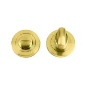 ZPZ004-FSB - Zoo Hardware Stanza Turn and Release &lpar;50mm dia&rpar; Favo Satin Brass &lpar;Designer Range&rpar;