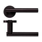 ZPZ090-ETB - Zoo Hardware Stanza 'Lucca' Lever Handles on Round Screw on Rose - Etna Bronze &lpar;Designer Range&rpar;
