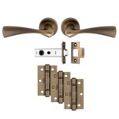 UDP007AB&sol;INTB - Carlisle Brass 'Sintra' Ultimate Door Pack - Antique Brass